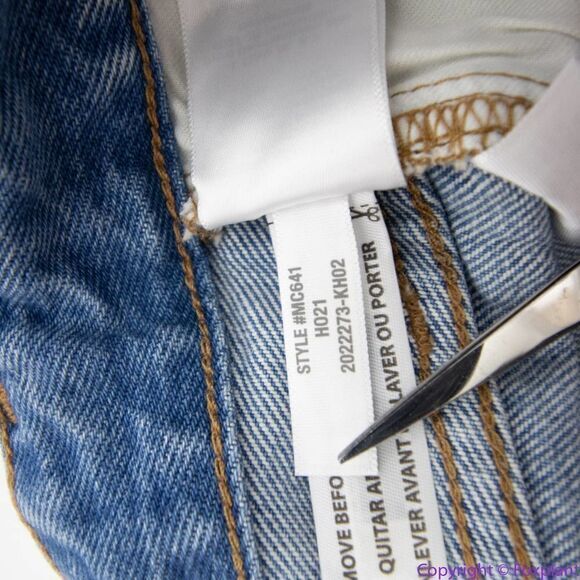 NEW Madewell Relaxed Denim Shorts in Homecrest Wash: Ripped Edition, 24 - Picture 14 of 14
